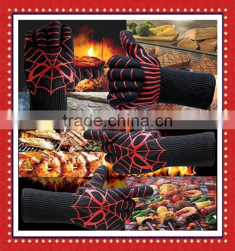 932F Extreme Heat Resistant BBQ Gloves ,Cooking Gloves,Protective Gloves For Oven And Barbecue