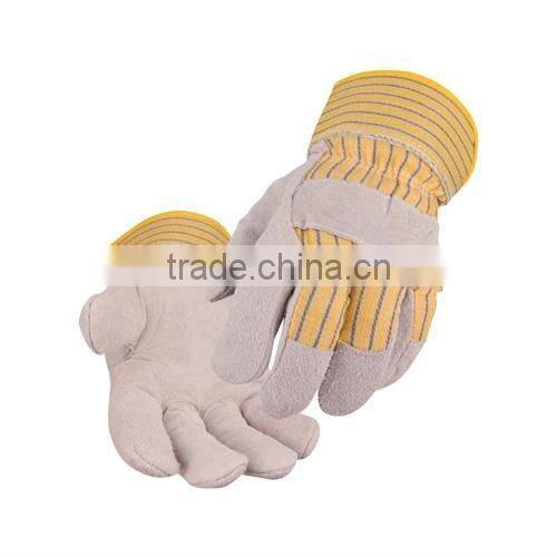 Red cow split Work glove