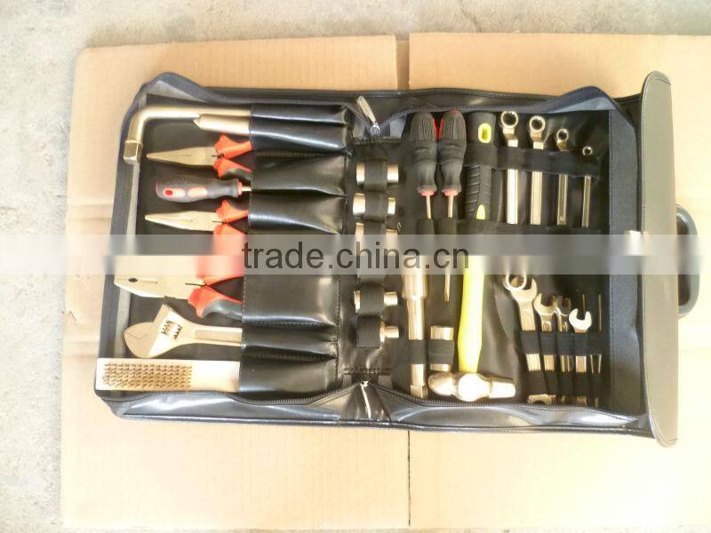 Non sparking overhauling tool set,sparkfree overhauling tool set,anti spark tool set for overhauling