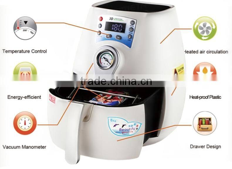 Boway service CE Mini 3D Sublimation Vacuum cell phone case printing machine