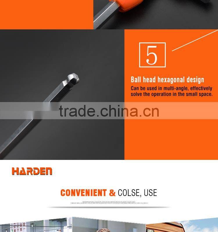 T-handle hex key wrench with ball