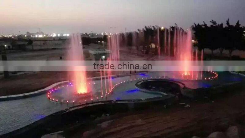 Stainless steel material and ornaments type chasing music fountain project