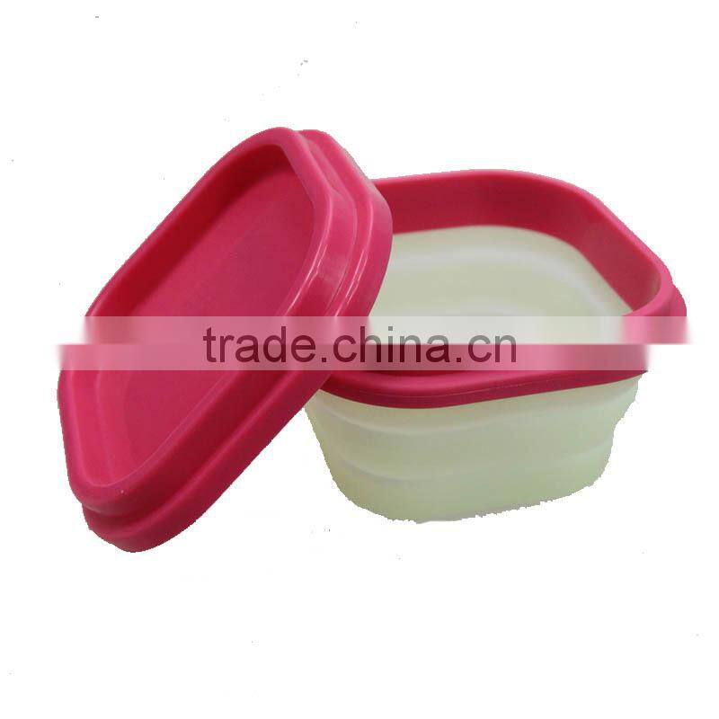 Healthy colorful silicone rubber folding coffee cup ,heat-resistant folding cup
