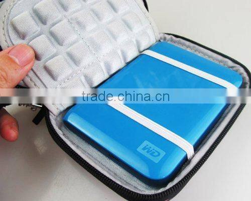 Black Hard EVA Shockproof Carrying Case Pouch Bag for hard disk drive(Z-EV-006)