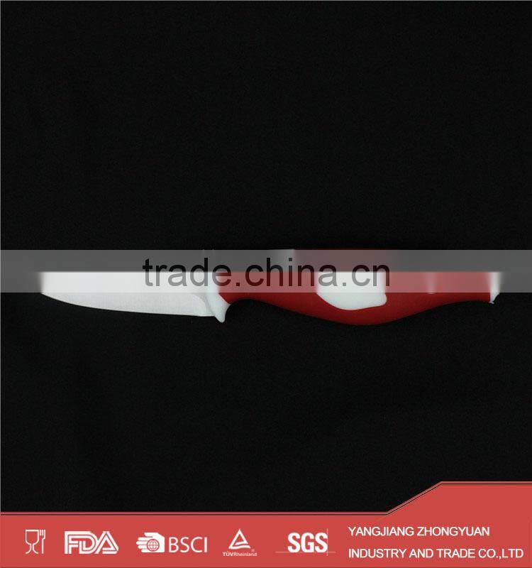 5pcs of ceramic kitchen knife set with stand and peeler