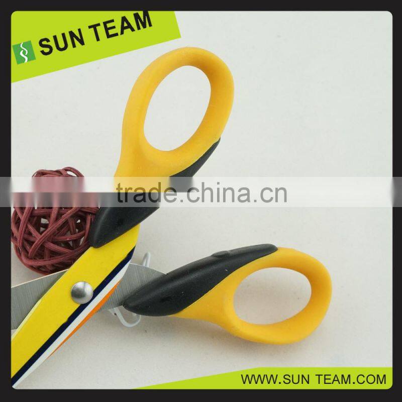 Factory price colorful heat transfer printing plastic school scissors