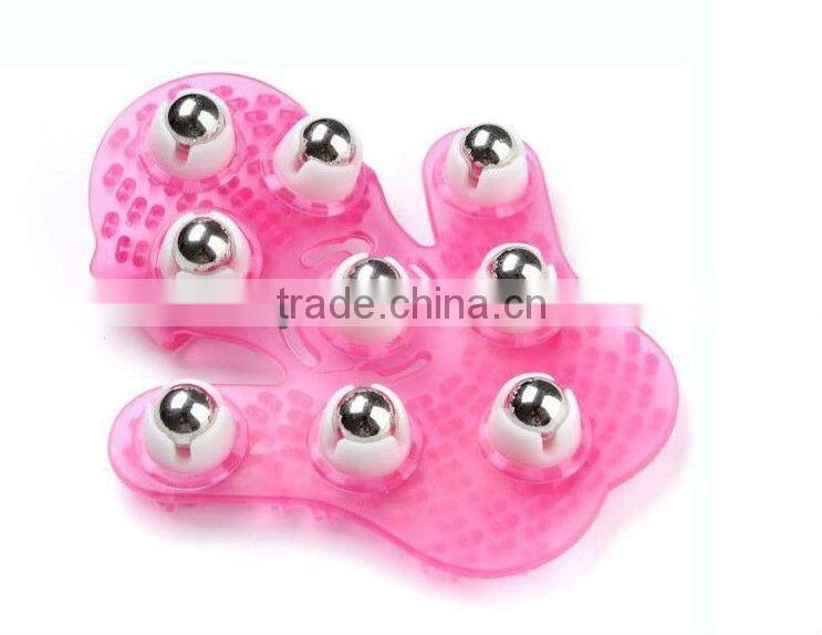 hand-hold bath massager,palm hand massager/Gloves palm shape rotating balls body massager