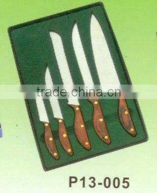6pcs knife set in window box