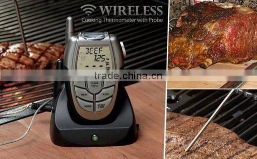 Cheap oem Wireless Remote Digital Electronic Cooking Barbecue BBQ Thermometer Tester Probe