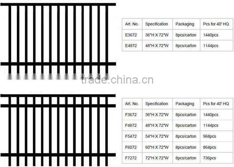 Residential Fence Garden Fence Picket Fence Aluminum Rail Fence, Aluminum Alloy Railing