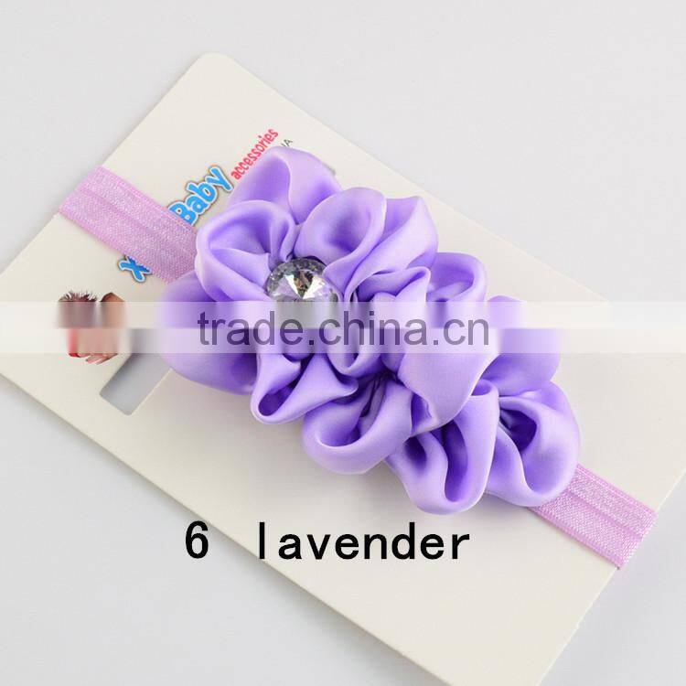 Hot Sale Kids Girl Baby Turban Headband Kids Hairband Hair Accessories Wide Lace Baby Elastic Headband Wholesale