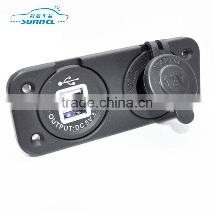 Socket with usb port