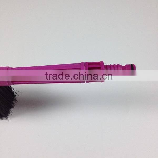 plastic soft bristle water powered cleaning brush for car