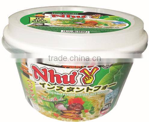 " Nhu Y " Vegetable Flavour Instant Bowl Rice Noodle 70g (Hu Tieu) - Thien Huong Food JSC