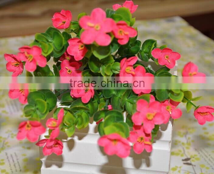 artificial flower bouquet, plum flower bouquet