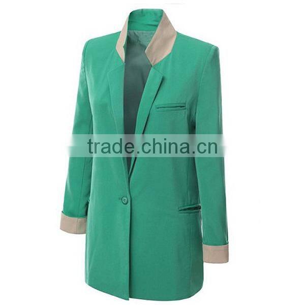 trendy fashion plus size ladies long parka jacket