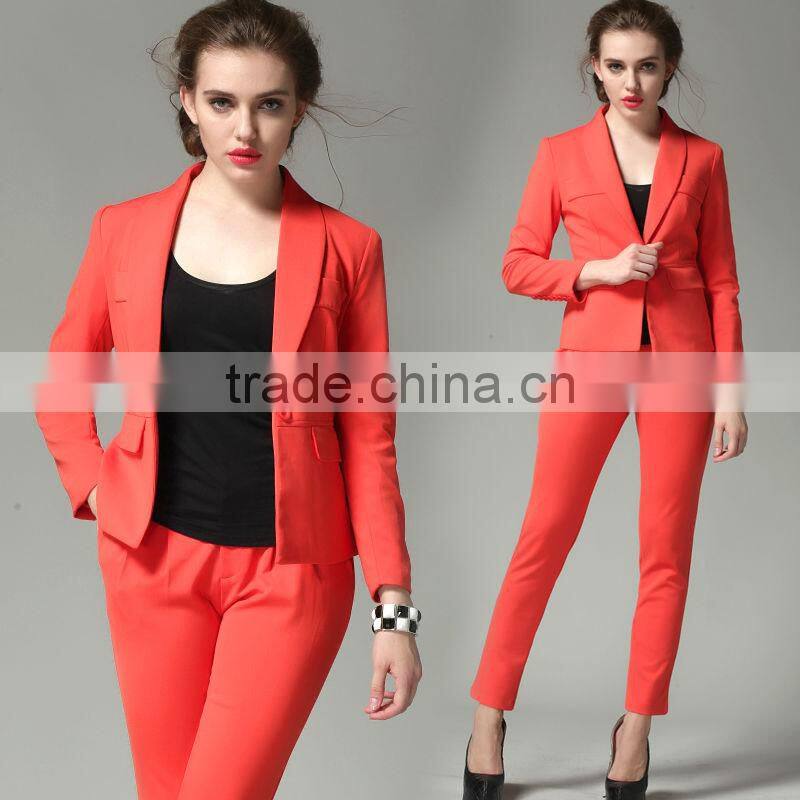 2014 Fashion Suit Jacket,Tall Waist Trousers,Ladies Leisure Suit