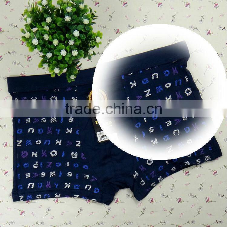 Cute printed letters men underwear boyshort wholesale bamboo fiber men boxer briefs boyshort