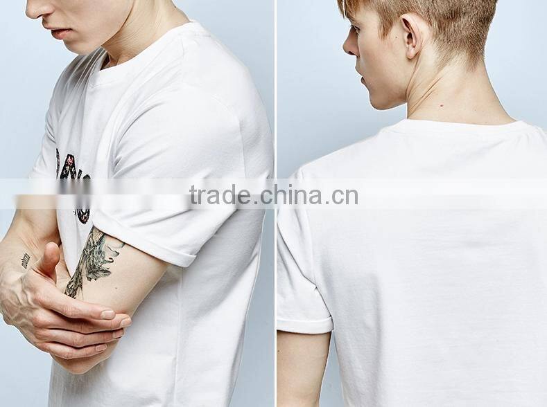 Fashion EMB T- shirt Men's round neck T-shirt White color