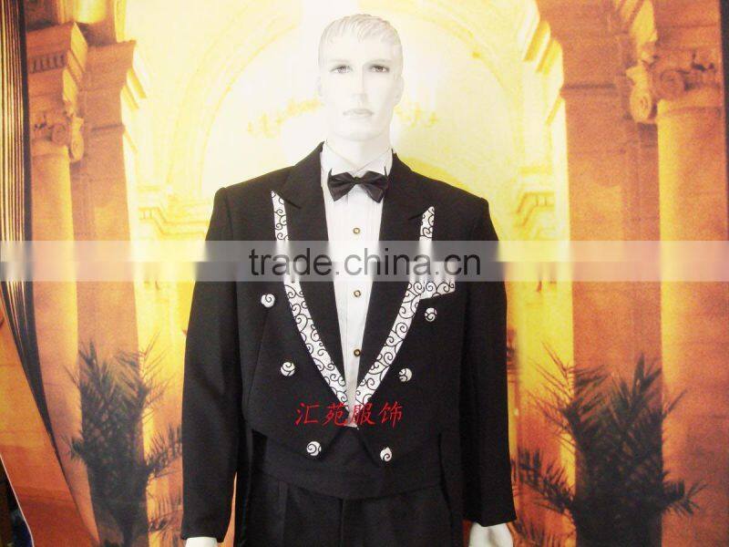 black men's wedding suit