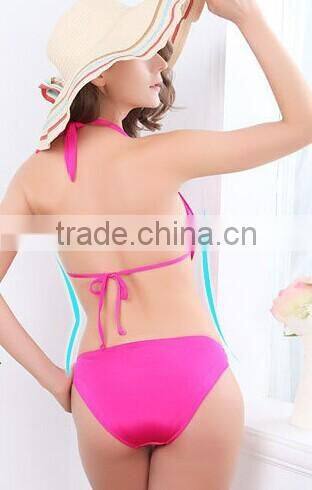 2015 fashionable Sexy Slim One piece bikini swimsuit(BS065)