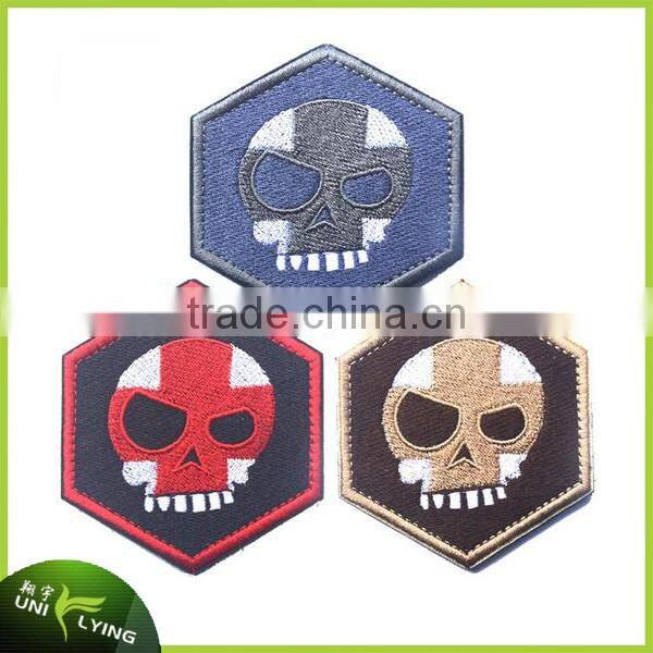 2017Custom Iron Patches Clothing Embroidered 3D Flower Embroidery Patch Manufacturers