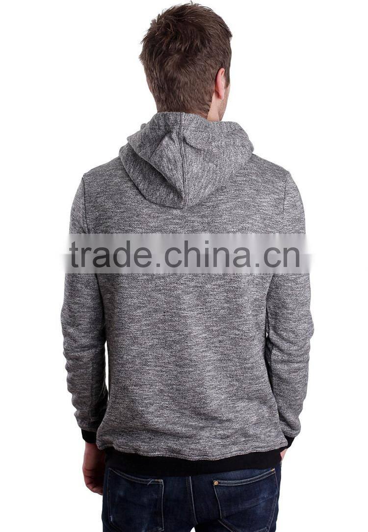 Blank custom hoodie high neck grey hoody korean fashion hoodies