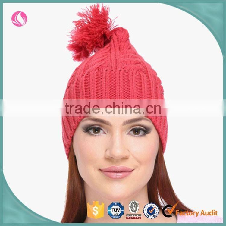 2017 Winter Ladies Fashion Clothing Winter Beanies Knitted Custom Beanie Hat