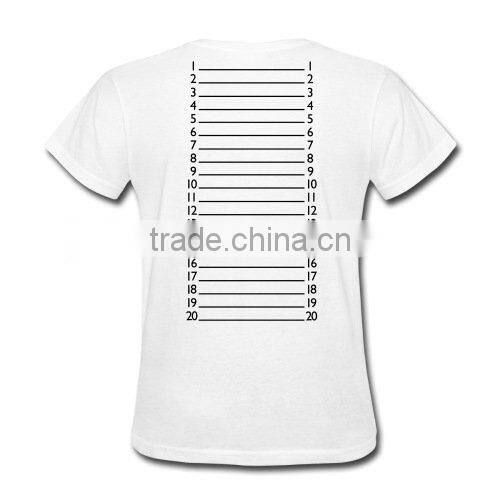 2017 ladies custom t shirt printing women