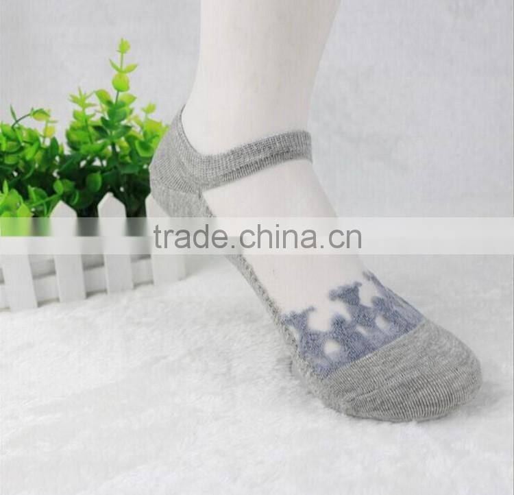 Amazing free size Womens Short Sock Women Lady Girl Summer Thin Transparent Crystal Silk Socks