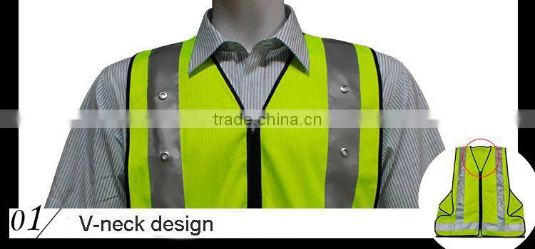 Hi Vis Soft Works Clothing Sercurity Jacket /Police reflective vest