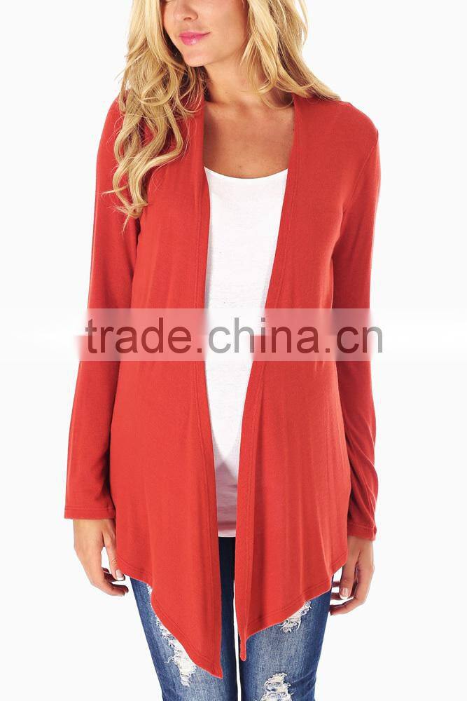 RUST MATERNITY CARDIGAN