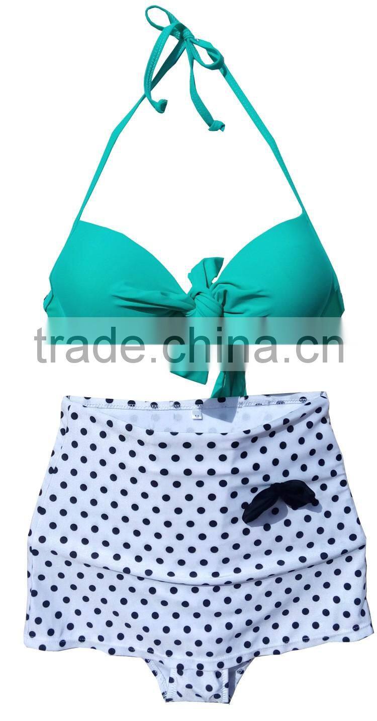 Wholesale summer women sexy black halter wimwear