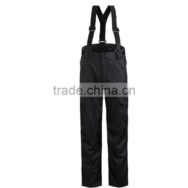 High quality custom winter active mens outdoor black technical snow pant