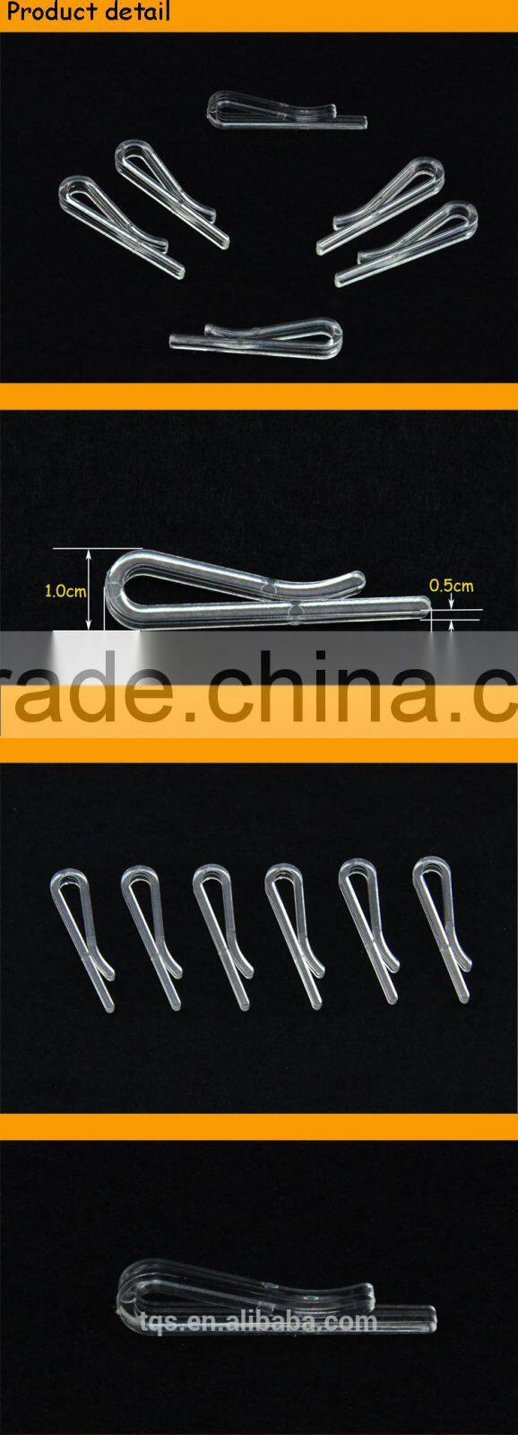 Hot Sale U-shape Transparent Shirt Packing Plastic Clips