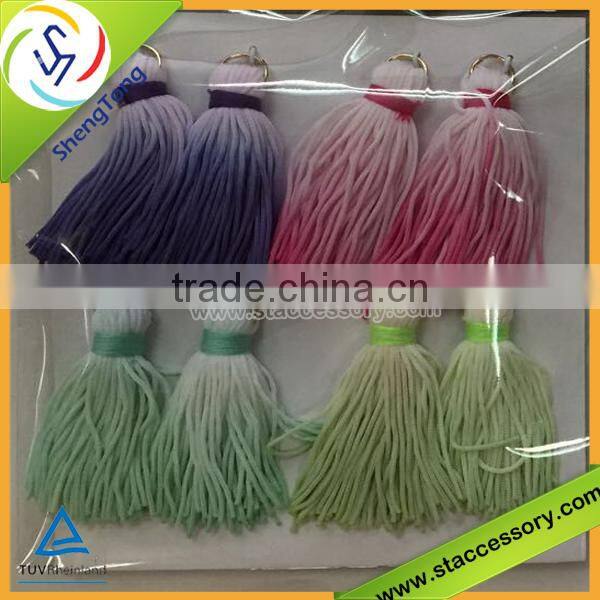 hot sale wholesale ring with tassel/colorful ring with tassel