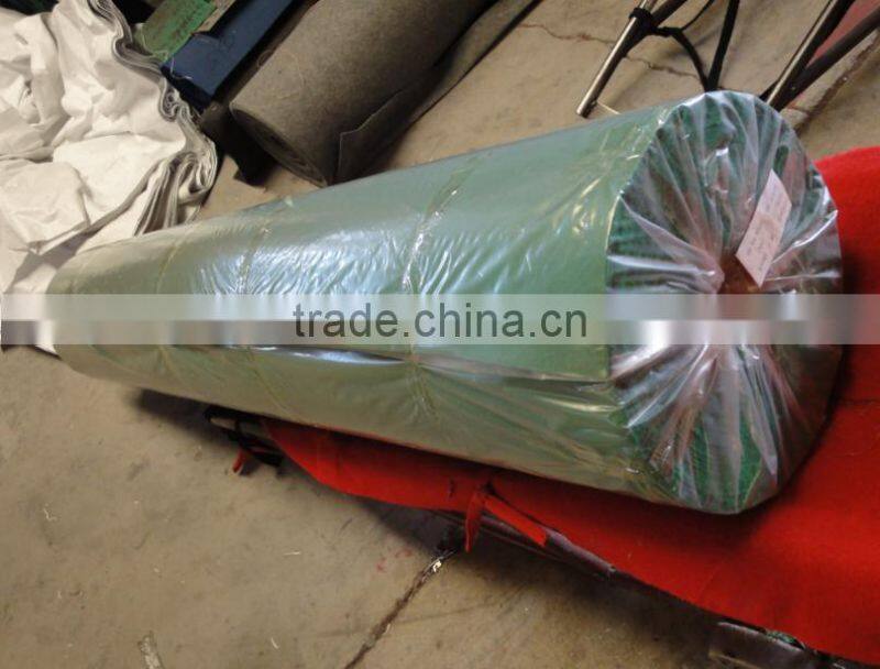 nonwoven polyester plain exhibition carpet with protective film