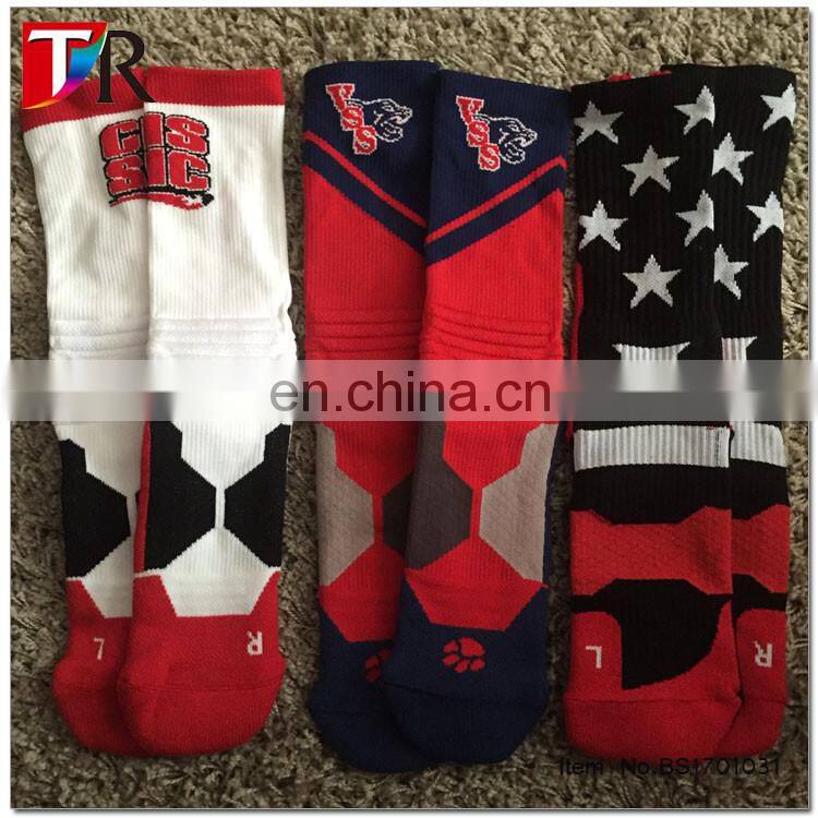 yiwu socks manufacturer custom double knitting chirstmas deer pattern women socks