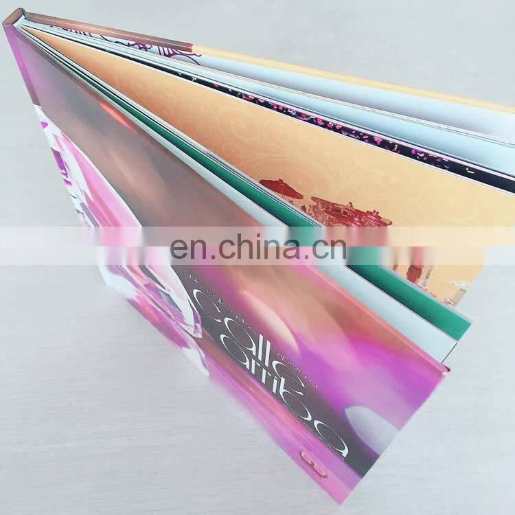 Guangzhou book supplier colorful art paper jewelry product catalog book printing hardcover book printing