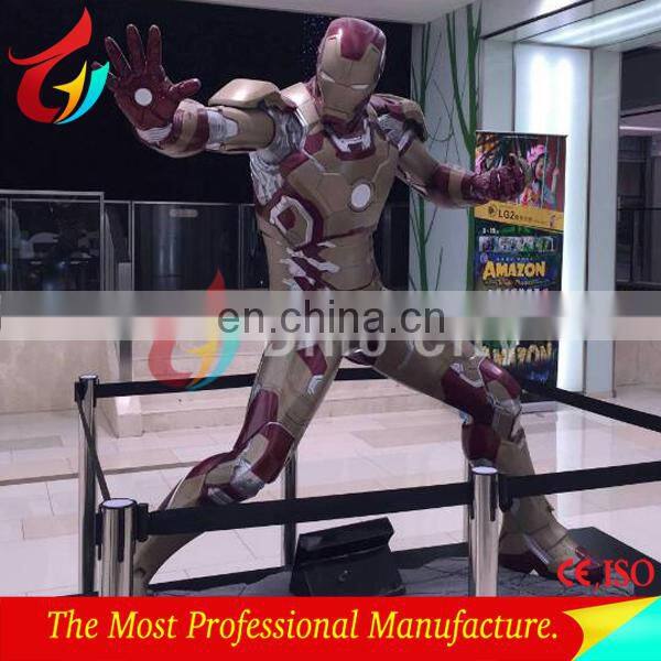 Outdoor decoration life size fiberlgass superhero Spiderman statue