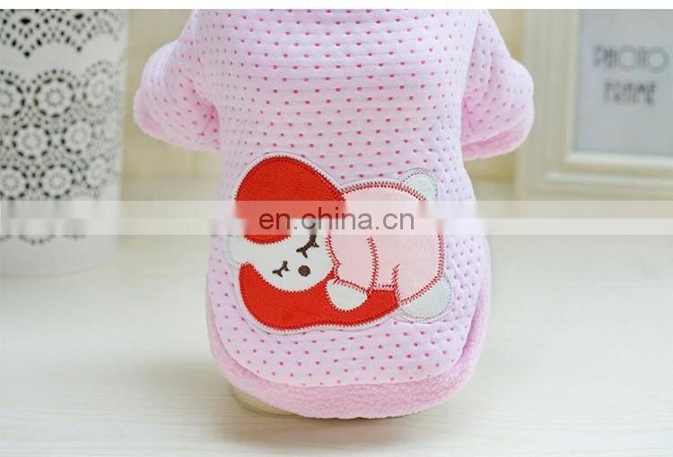 Adorable Sleep Baby Polar Fleece Dog Pajamas Pet Coats, Soft dog apparel pet dog clothes