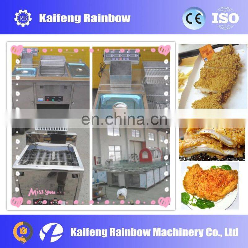 Industrial Made in China 2 tank potato chip frying machine chicken fryer for restaurant