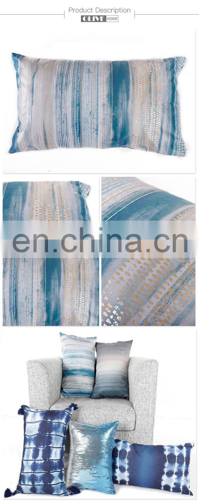 Super soft velvet fashion chair home sofa seat cushions pillow cover for sale