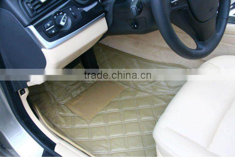 Wearproof leather 3D car carpet