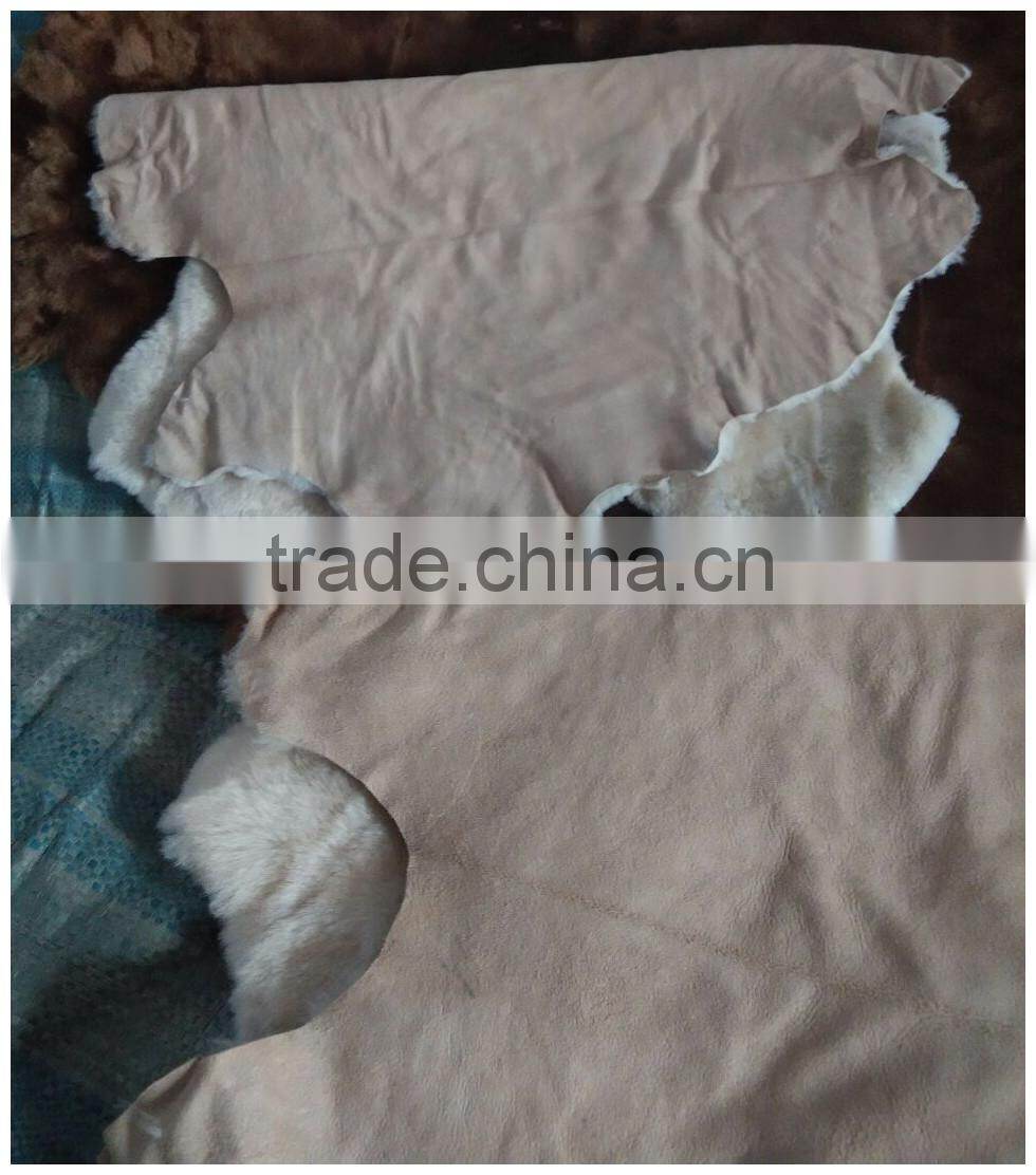 2015 hot sale double face sheepskin lining , softly and warmly