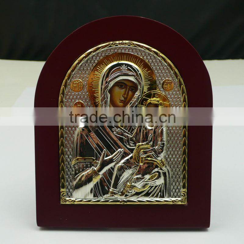 Virgin Mary Healer Silver Icon