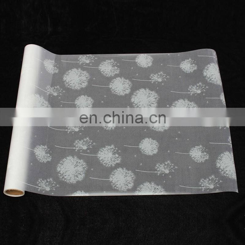 1PC High Quality Dandelion Home Decoration 40x200cm Removable Recyclable Frosted Glass Window Film Flower Sticker
