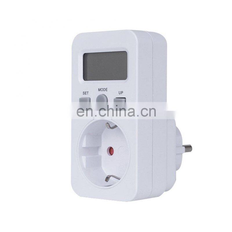 Household Power Meter Measuring Outlet Plug in Socket Usage Monitor US/UK/EU/AU Plug Electric Power Meter with LCD Screen