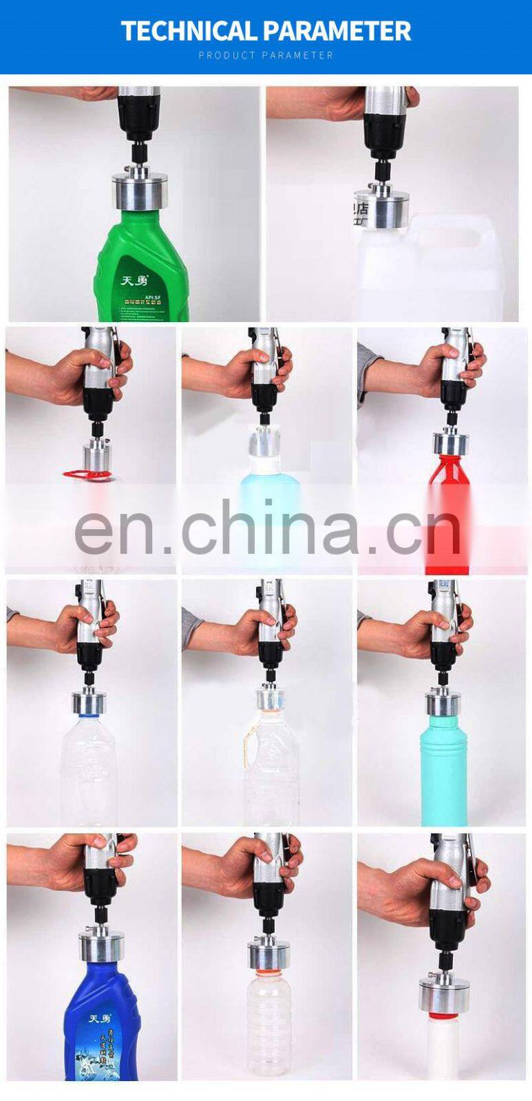 Electric Portable Plastic Capping Machine for Plastic Screw Cap