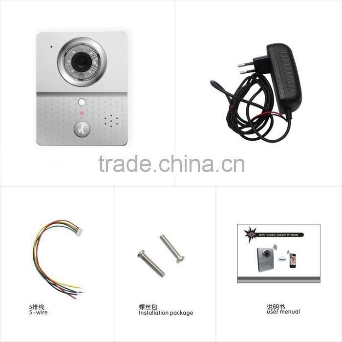New arrival Wireless wifi video door phone with Real-time Monitor,Video Intercom and Remote Control via app for Android/IOS